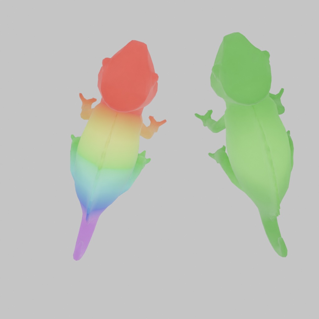 【Blender】 カメレオンの間接照明 Chameleon Indirect Lighting