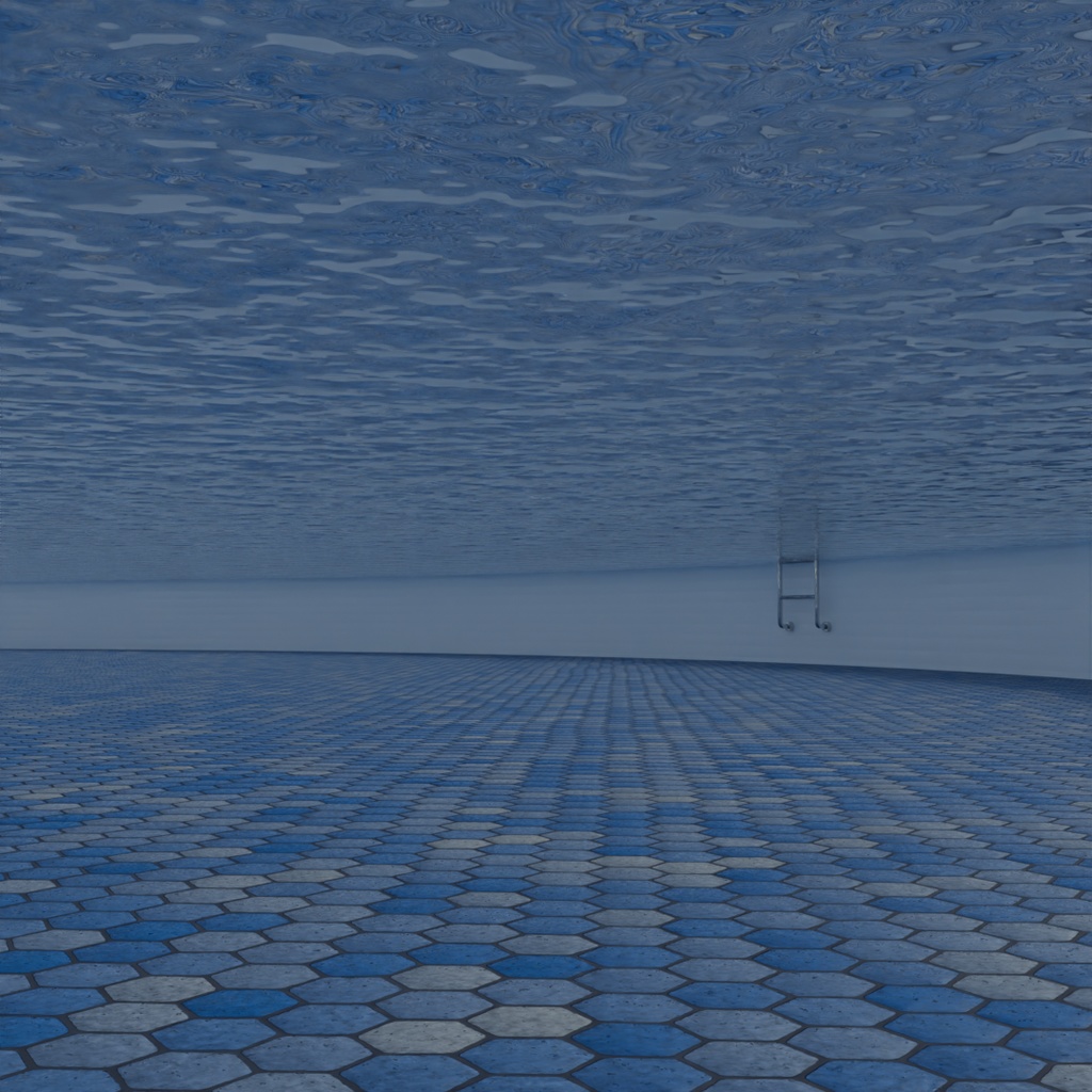 【Blender】 フリーフォールウォータースライダー Free Fall Water Slide