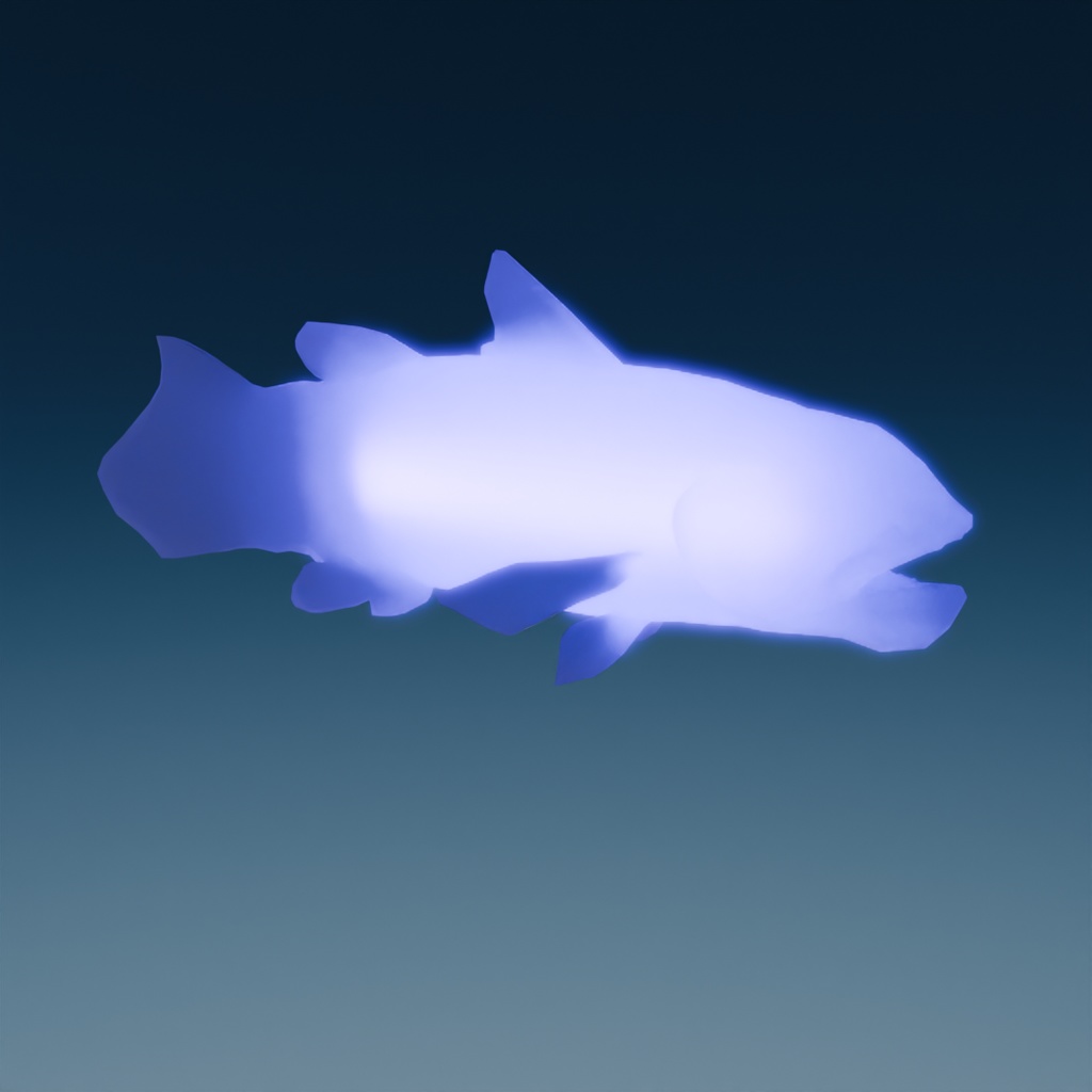 【Blender】 生きた化石(シーラカンス・カブトガニ・オウムガイ)の間接照明 living fossil indirect lighting