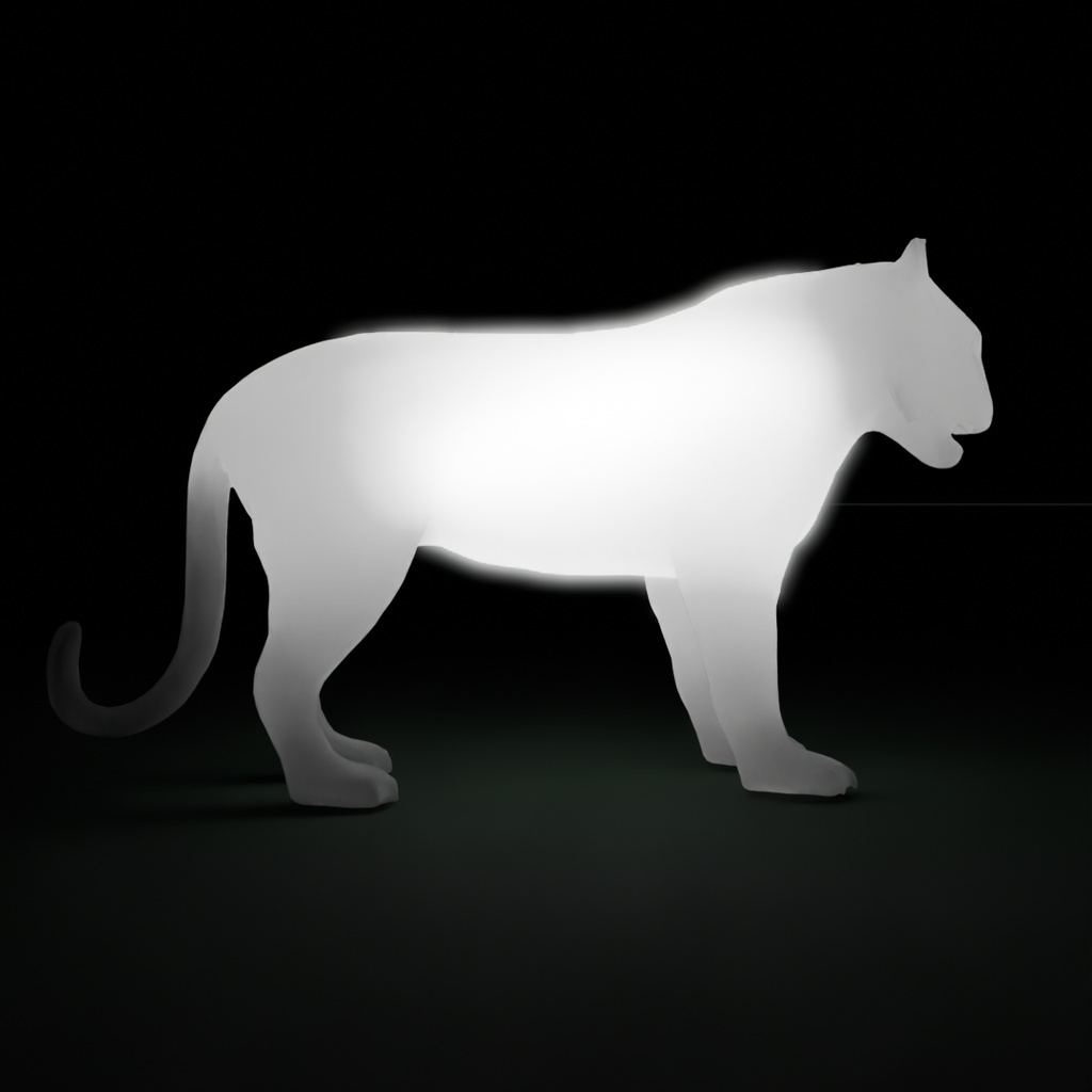 【Blender】 ホワイトタイガーの間接照明 White Tiger Indirect Lighting