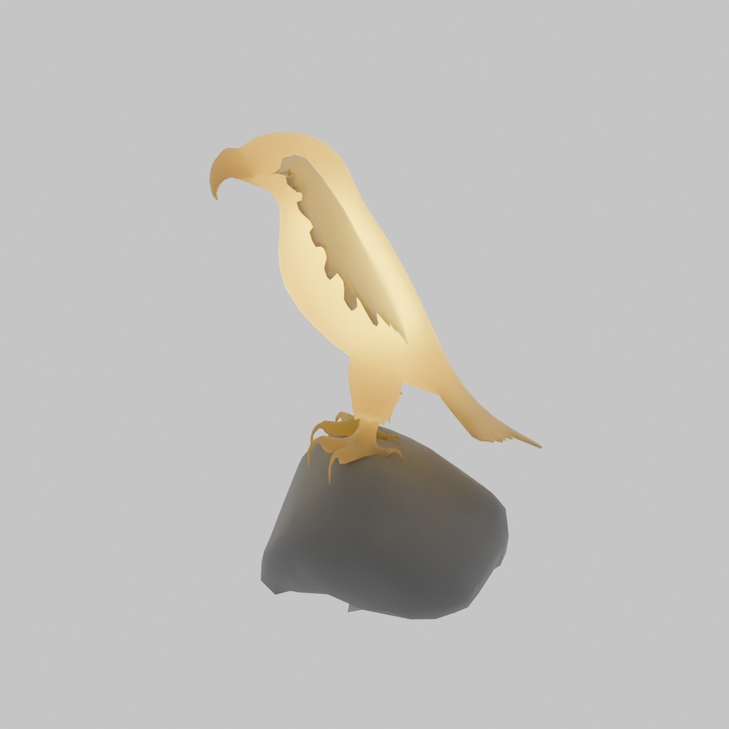 【Blender】 鷲の間接照明 Eagle Indirect Lighting