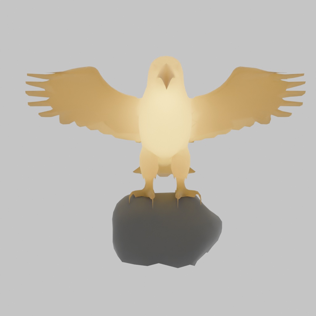 【Blender】 鷲の間接照明 Eagle Indirect Lighting