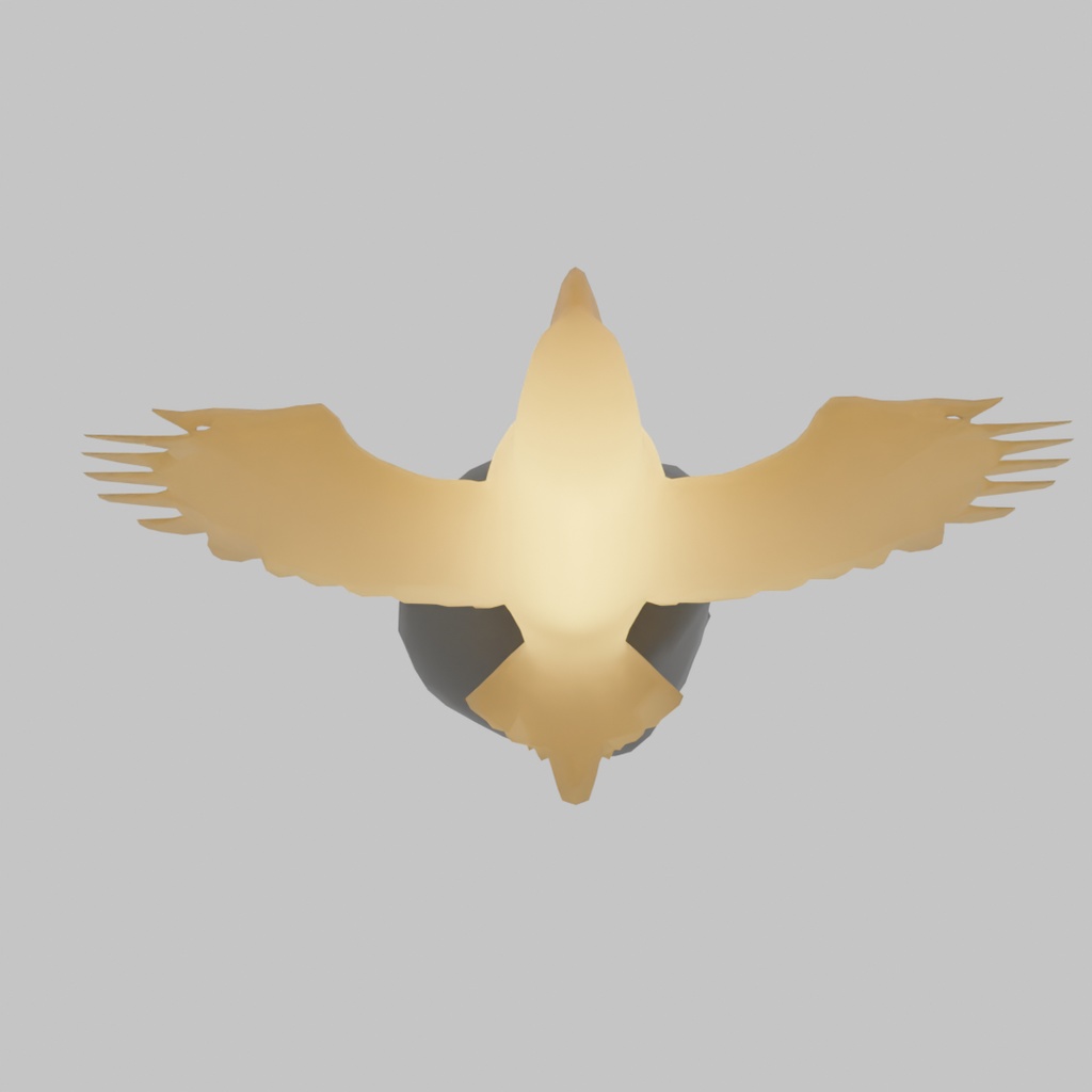 【Blender】 鷲の間接照明 Eagle Indirect Lighting