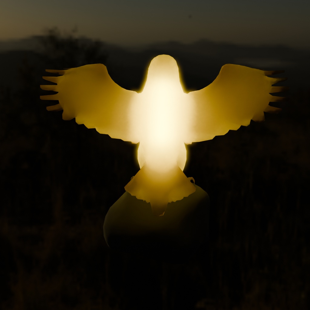 【Blender】 鷲の間接照明 Eagle Indirect Lighting