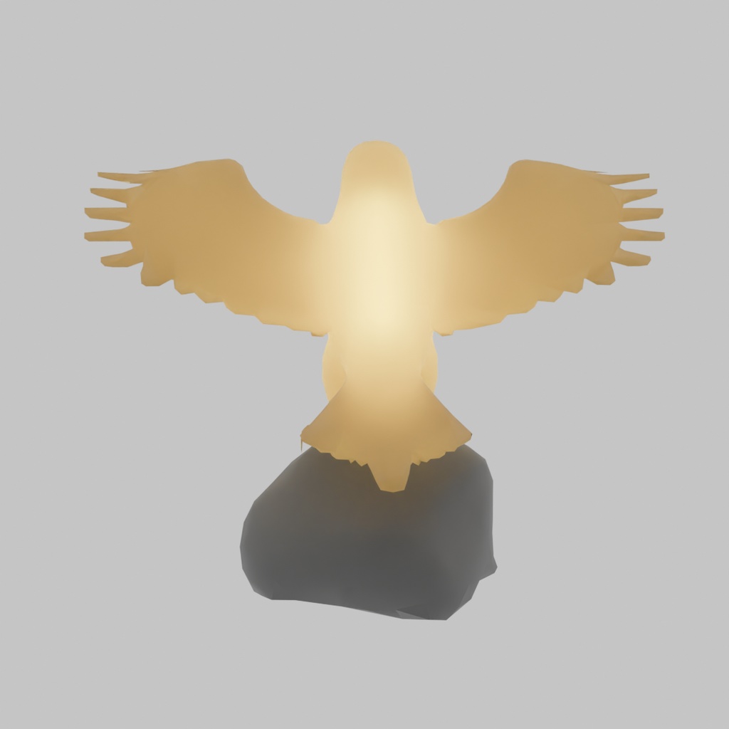 【Blender】 鷲の間接照明 Eagle Indirect Lighting