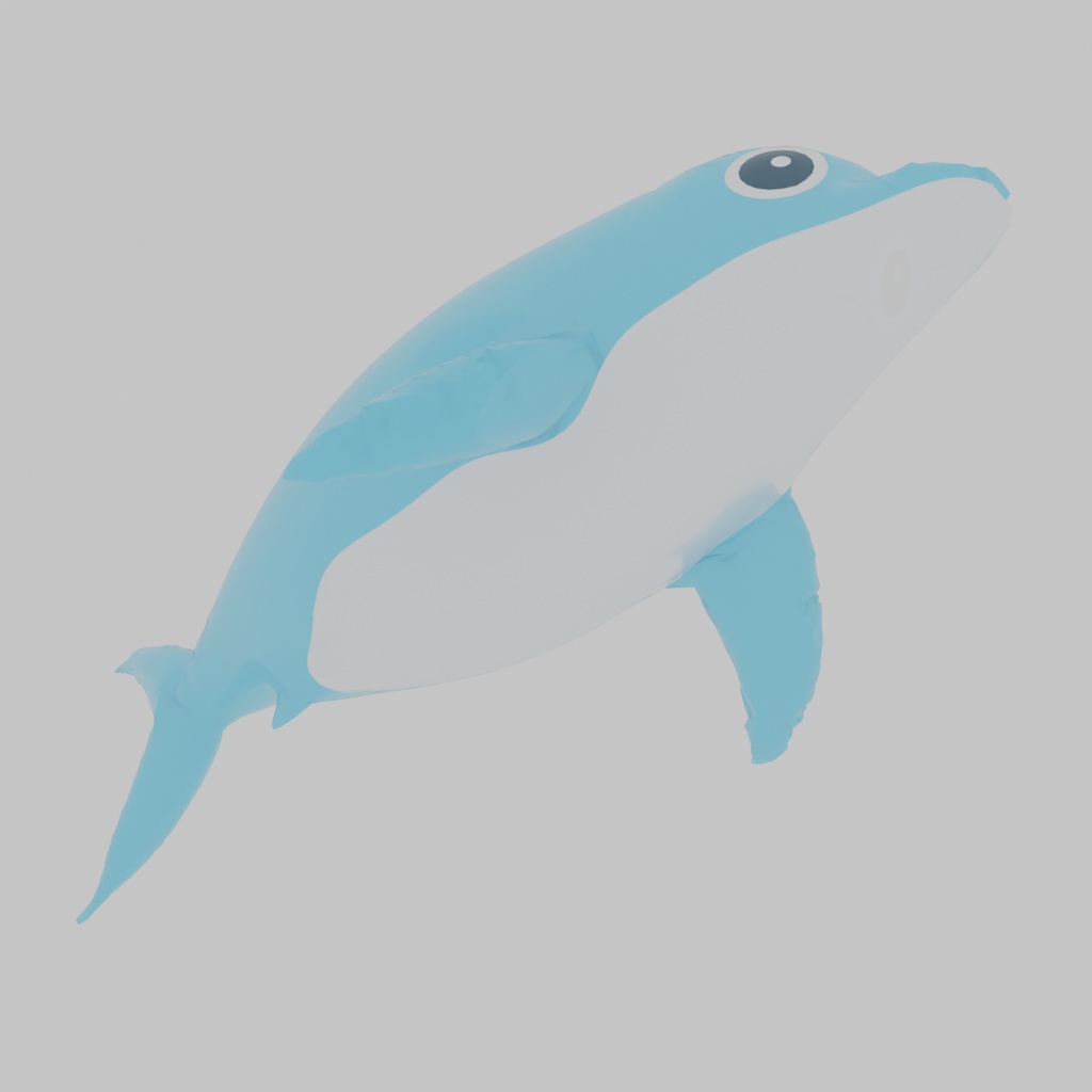 【Blender】 動物の浮き輪(フラミンゴ・ジンベイザメ・イルカ) Animal floats