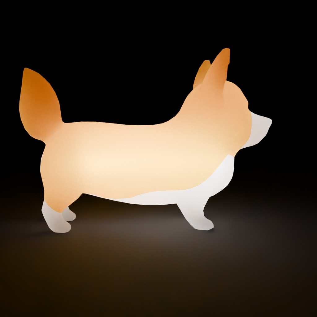 【Blender】 コーギーの間接照明 Indirect lighting for Corgi