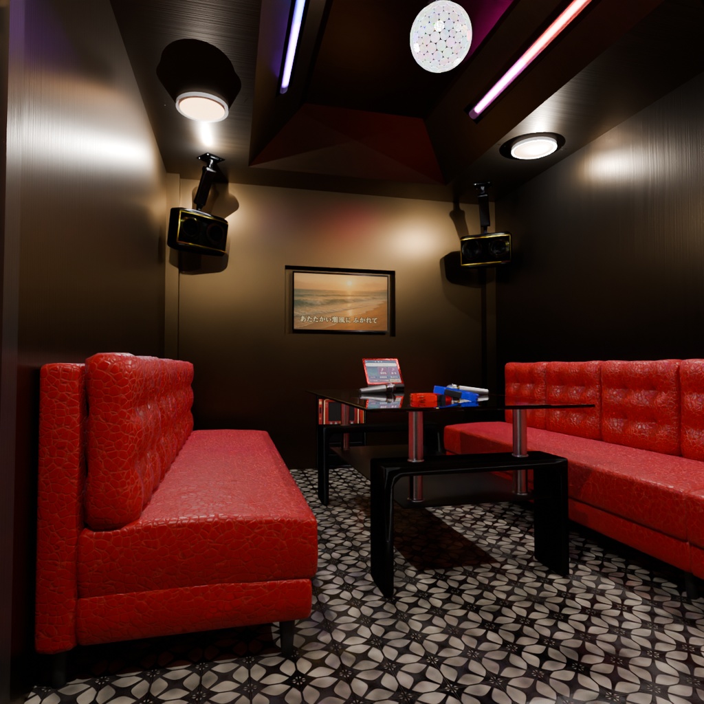【Blender】 カラオケルーム Karaoke room