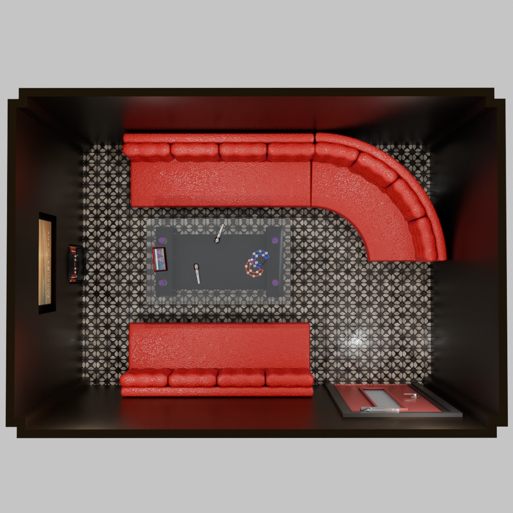 【Blender】 カラオケルーム Karaoke room