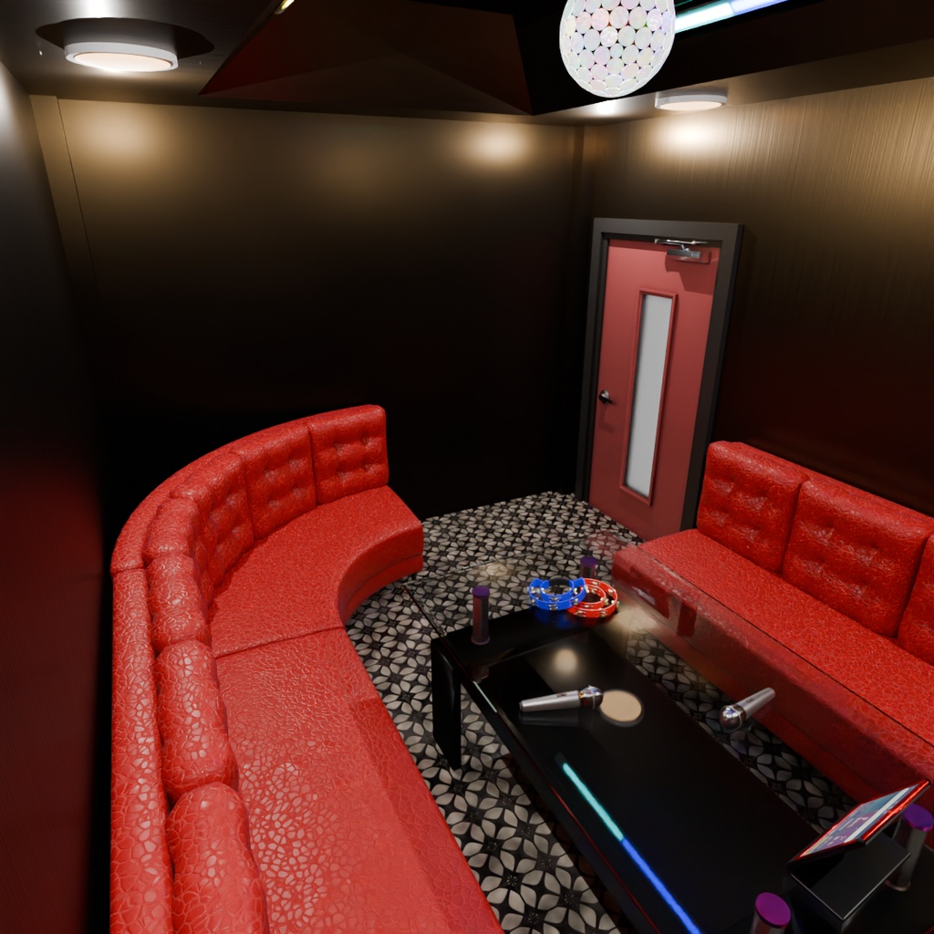 【Blender】 カラオケルーム Karaoke room