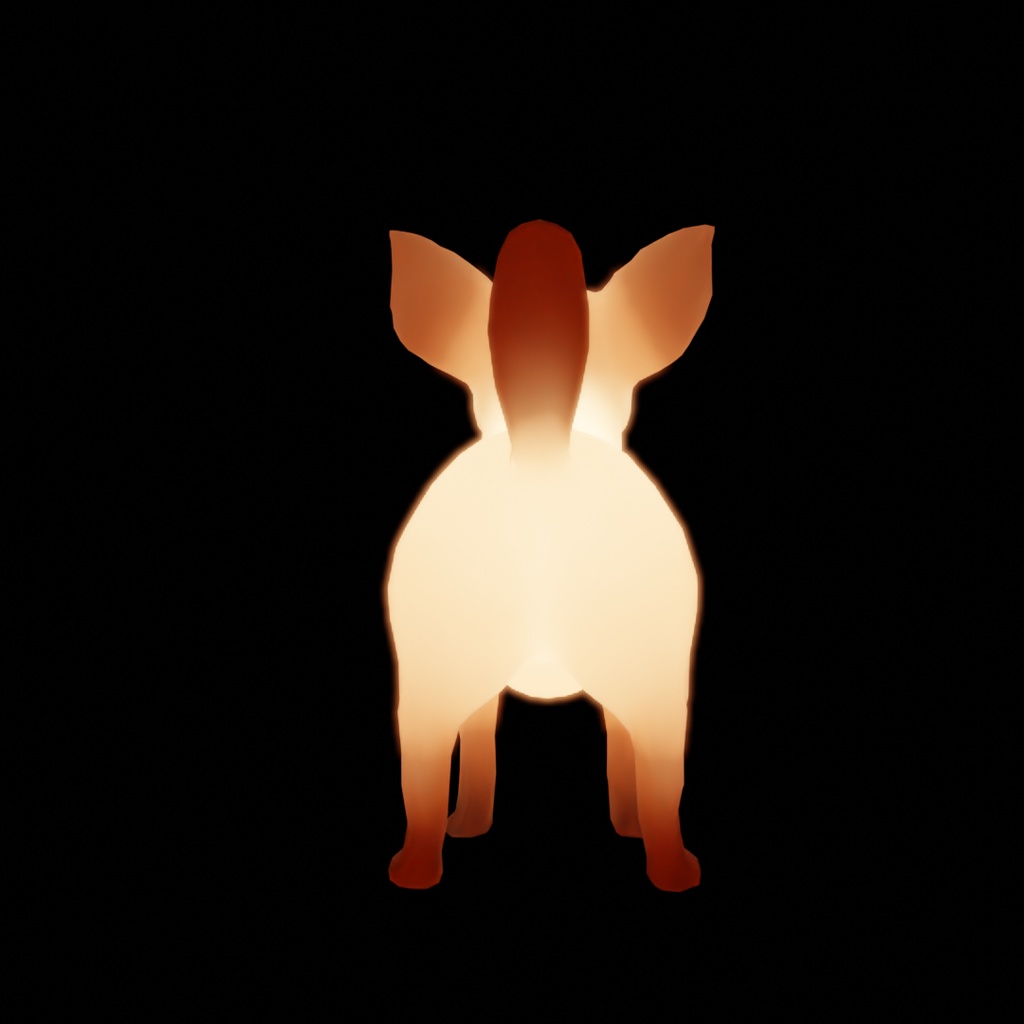 【Blender】 チワワの間接照明 Indirect lighting for Chihuahua