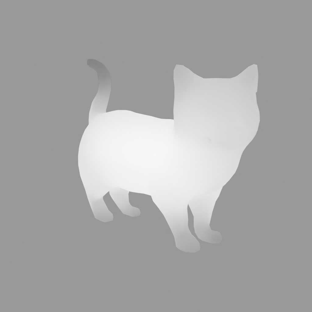 【Blender】 アメリカンショートヘアの間接照明 Indirect lighting for American Shorthair