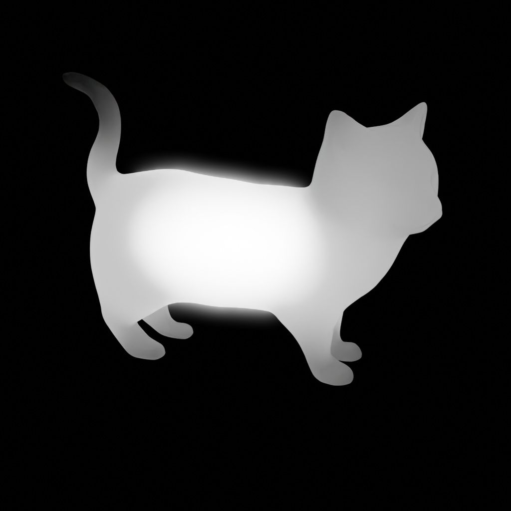 【Blender】 アメリカンショートヘアの間接照明 Indirect lighting for American Shorthair