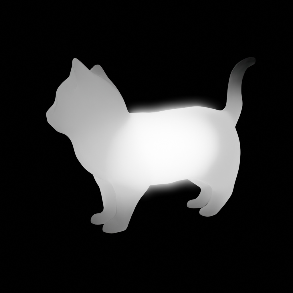 【Blender】 アメリカンショートヘアの間接照明 Indirect lighting for American Shorthair