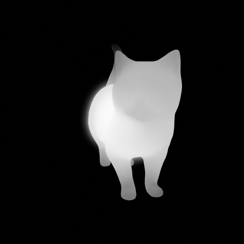 【Blender】 アメリカンショートヘアの間接照明 Indirect lighting for American Shorthair