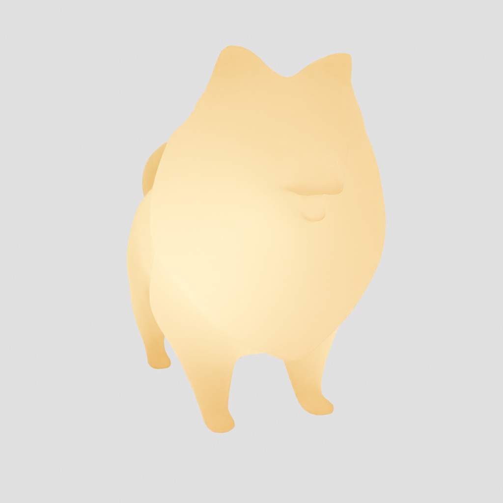 【Blender】 ポメラニアンの間接照明 Indirect lighting for Pomeranian