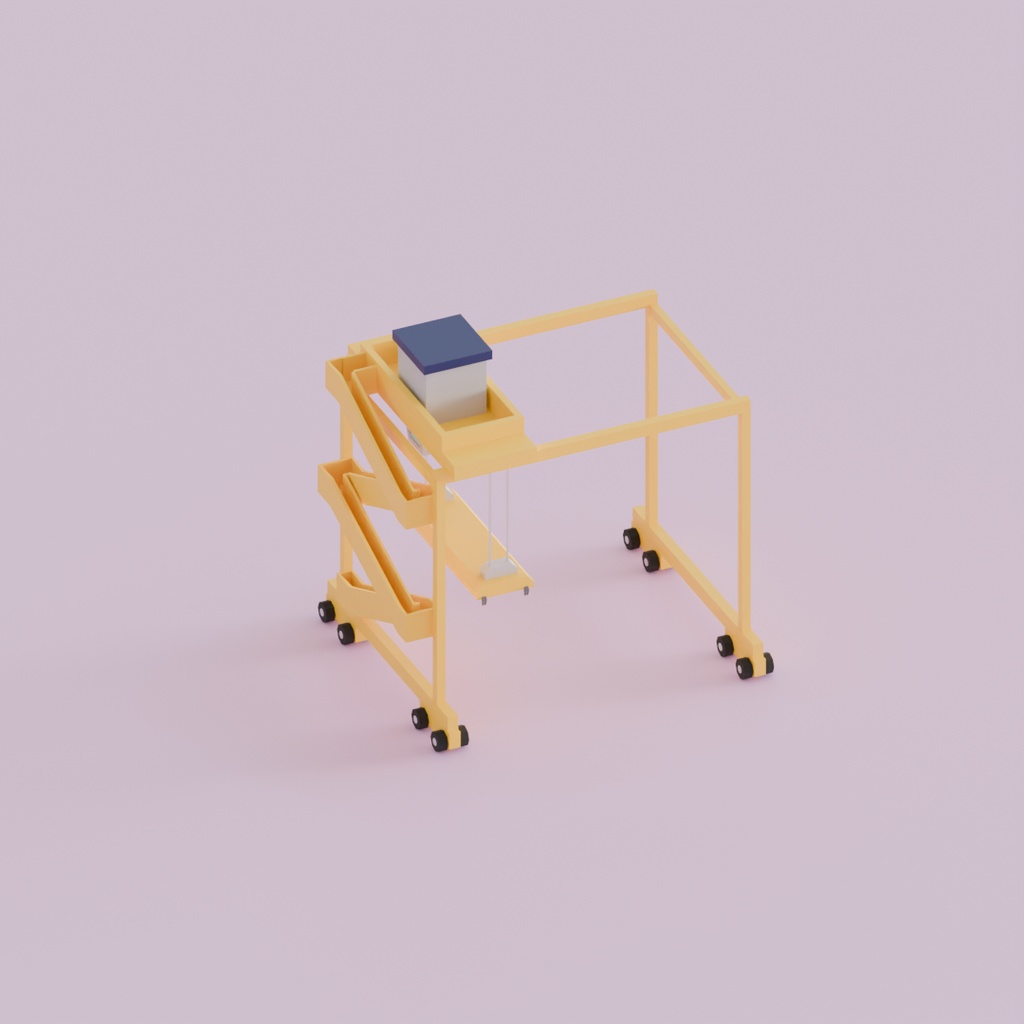 【Blender】 ローポリ工業用設備16セット Low Poly Industrial Equipment Set