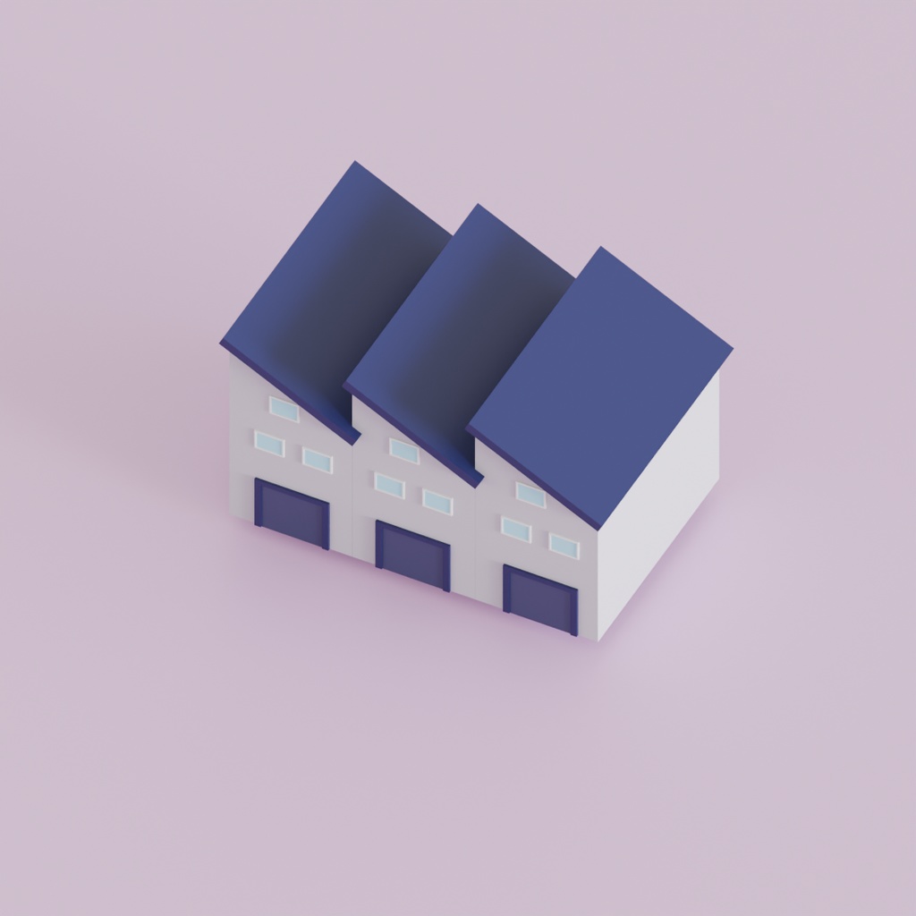 【Blender】 ローポリ工業用設備16セット Low Poly Industrial Equipment Set