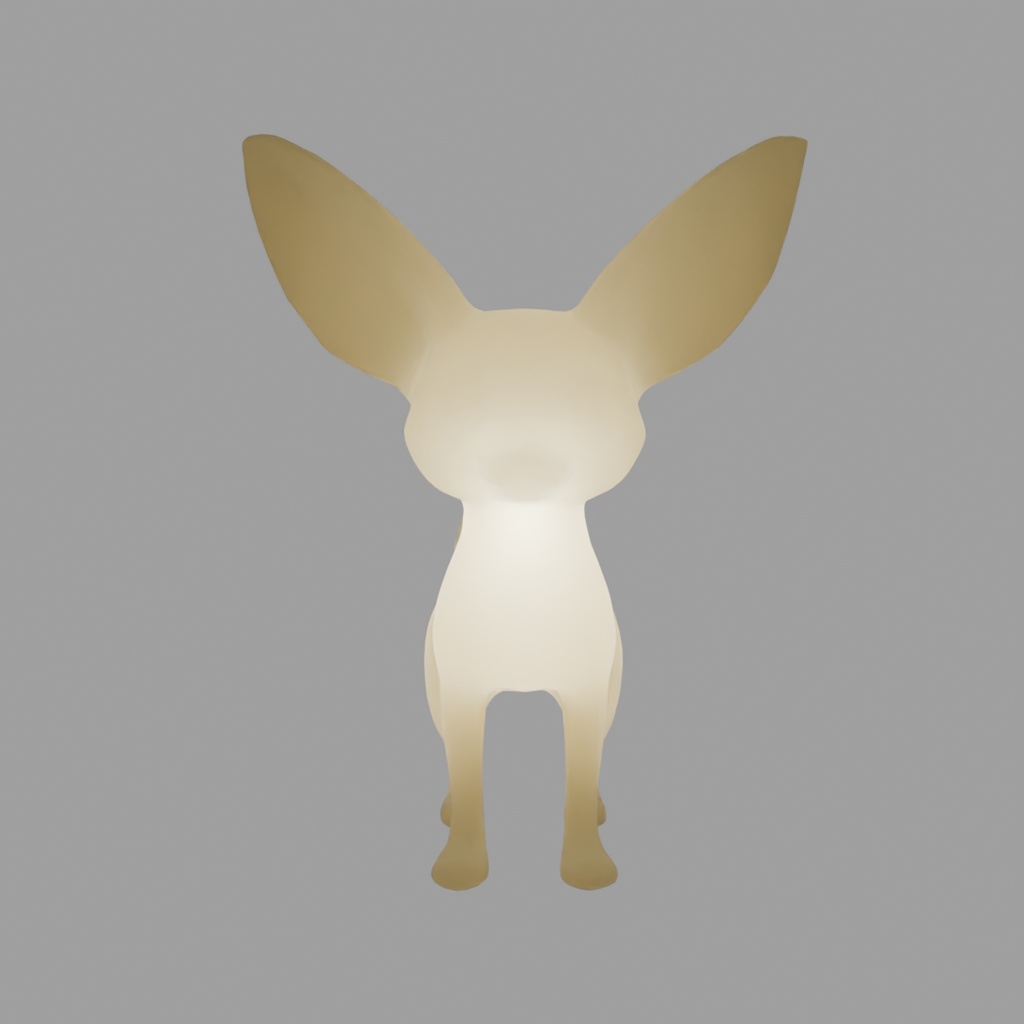 【Blender】 フェネックの間接照明 Fennec indirect lighting