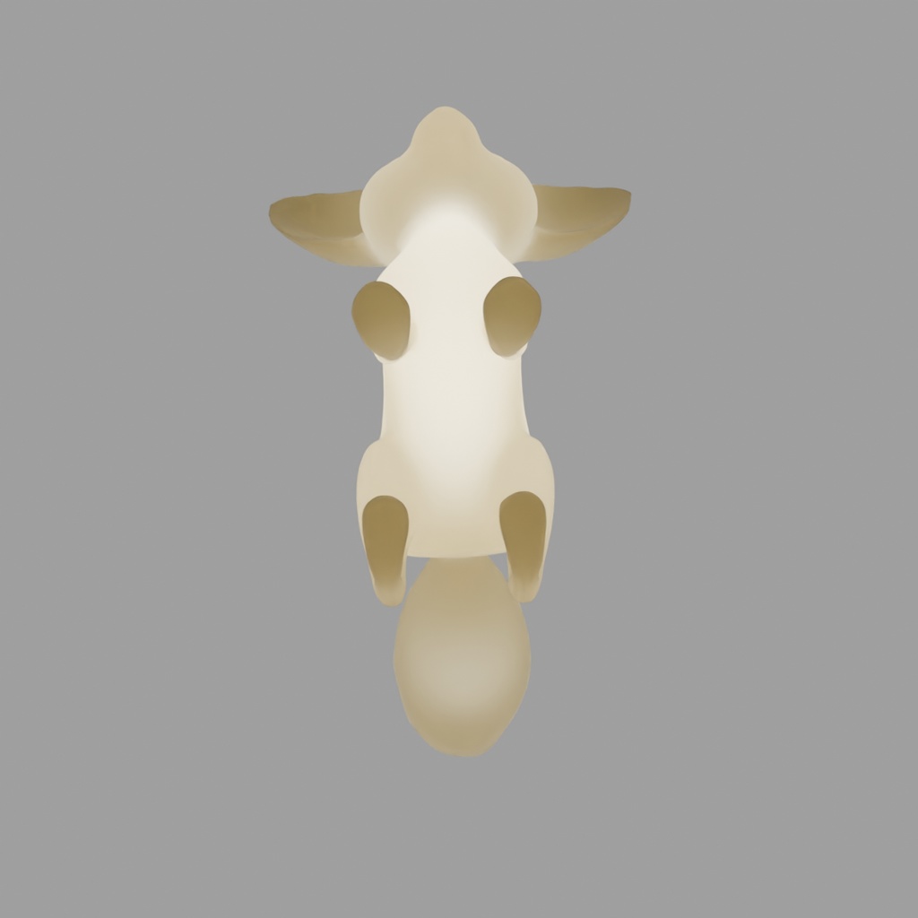 【Blender】 フェネックの間接照明 Fennec indirect lighting