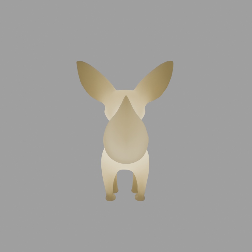 【Blender】 フェネックの間接照明 Fennec indirect lighting