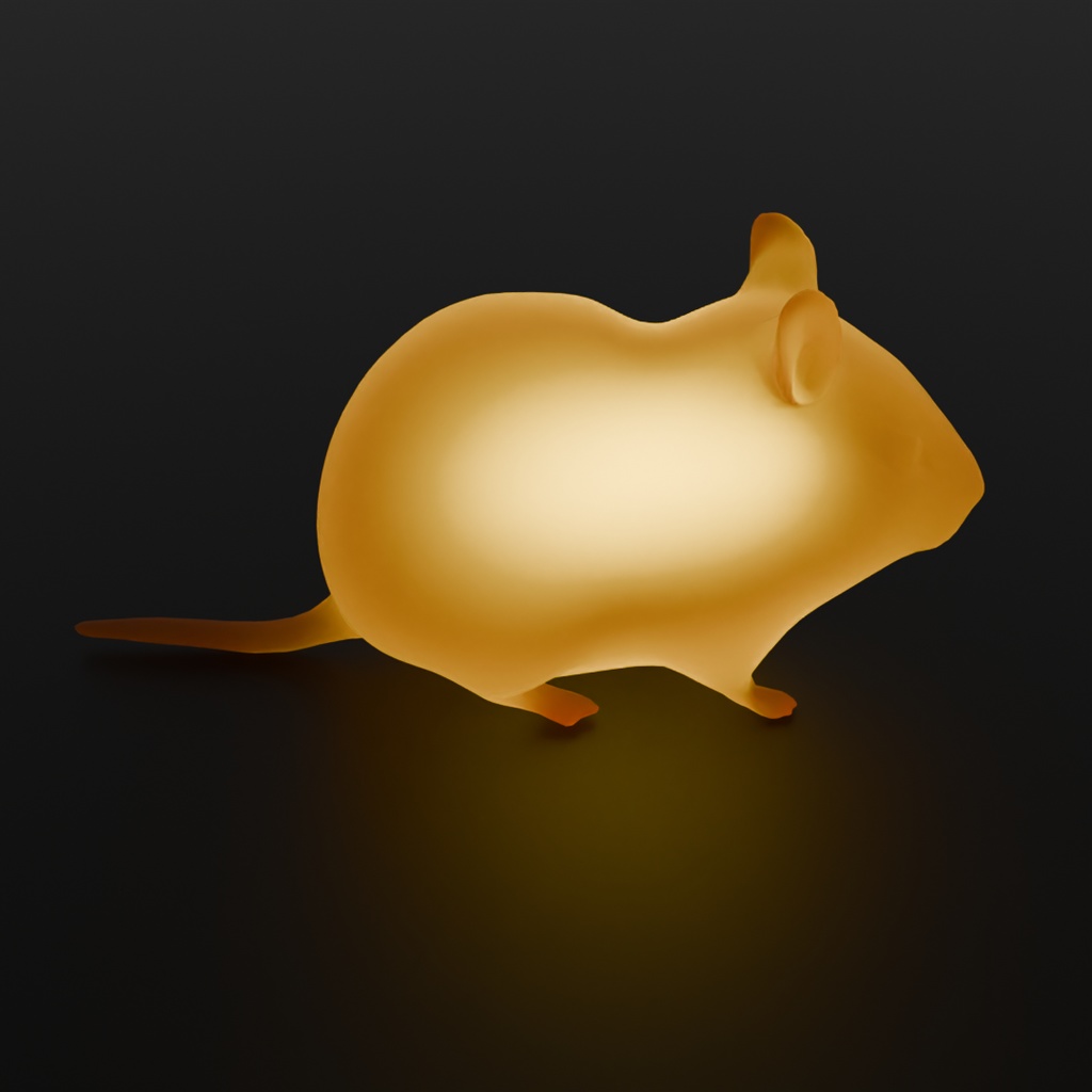 【Blender】 ハムスターの間接照明 Indirect lighting for hamster