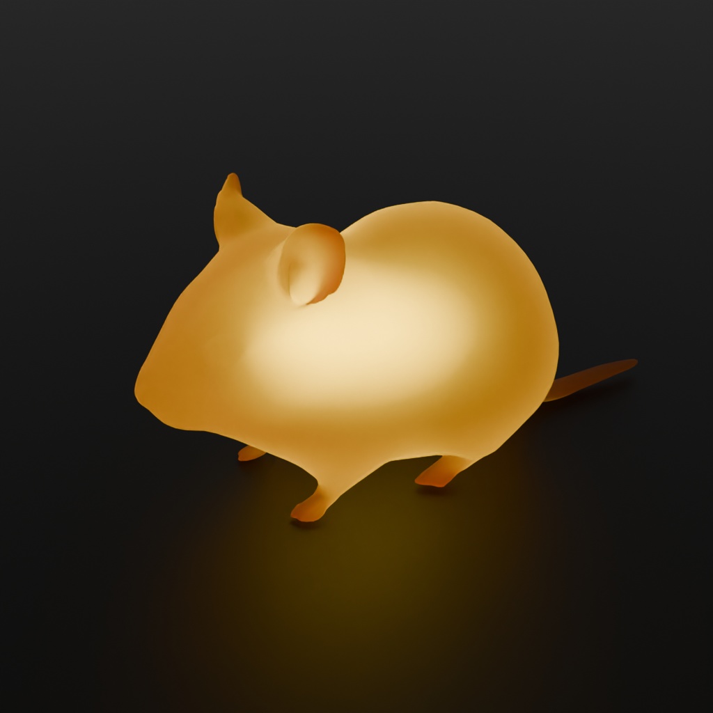 【Blender】 ハムスターの間接照明 Indirect lighting for hamster