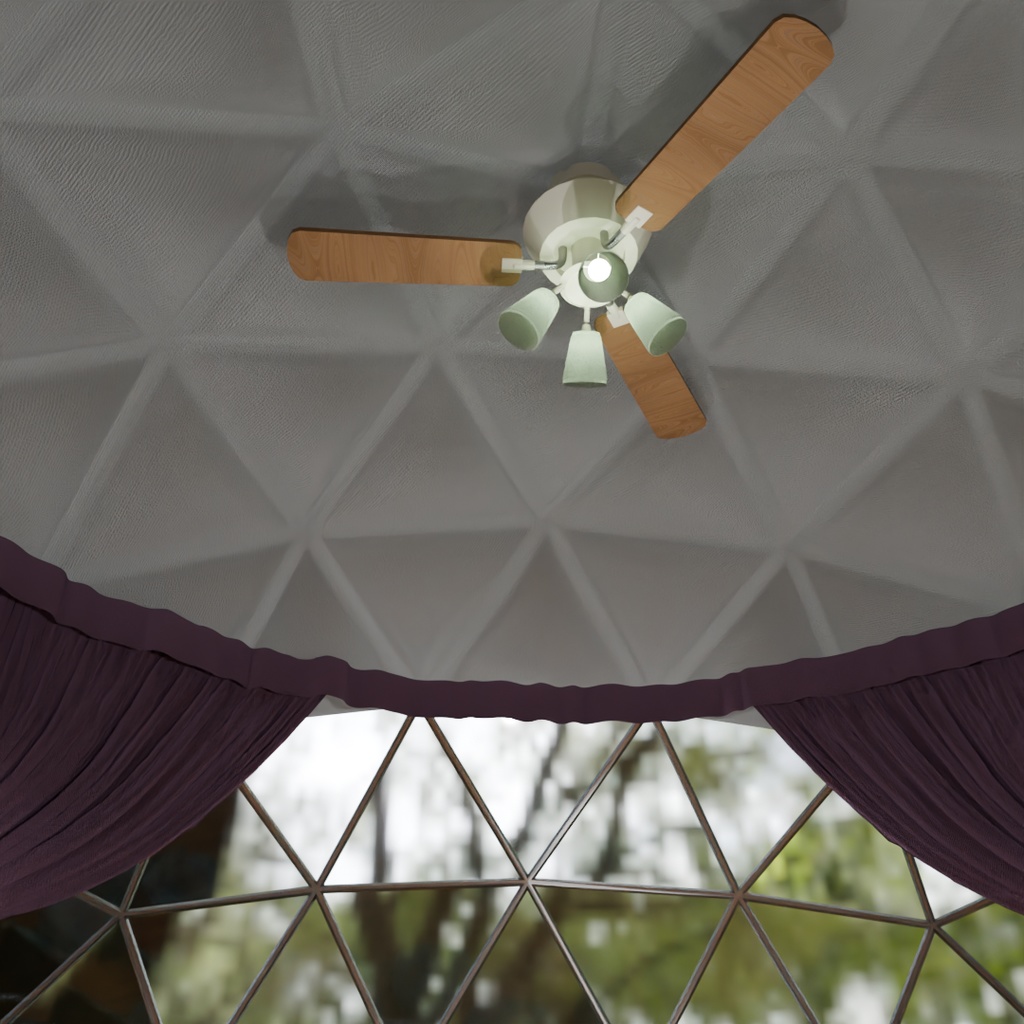 【Blender】 グランピングの寝室 Glamping bedroom