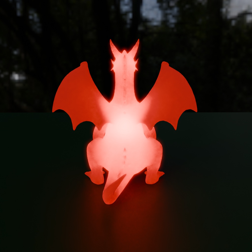【Blender】 ドラゴンの間接照明 Indirect lighting of dragon