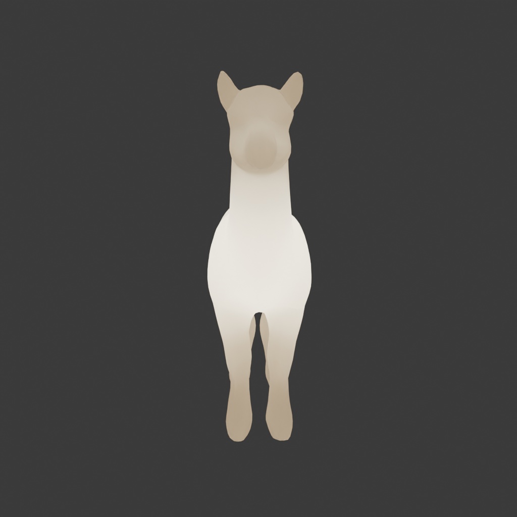 【Blender】 アルパカの間接照明 Indirect alpaca lighting