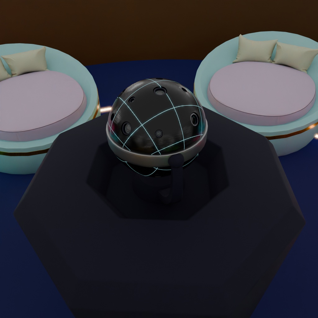 【Blender】 プラネタリウムの小部屋 Small room in the planetarium