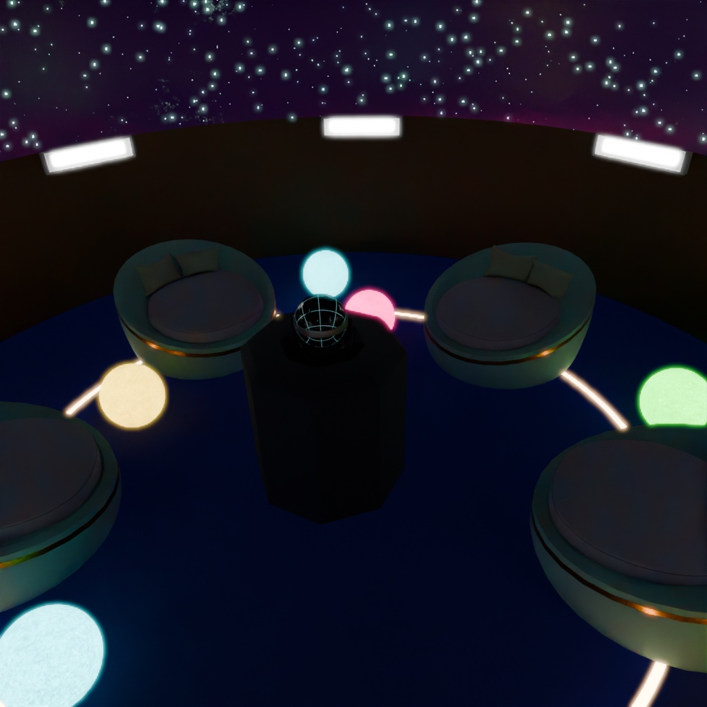 【Blender】 プラネタリウムの小部屋 Small room in the planetarium