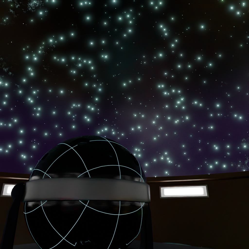 【Blender】 プラネタリウムの小部屋 Small room in the planetarium