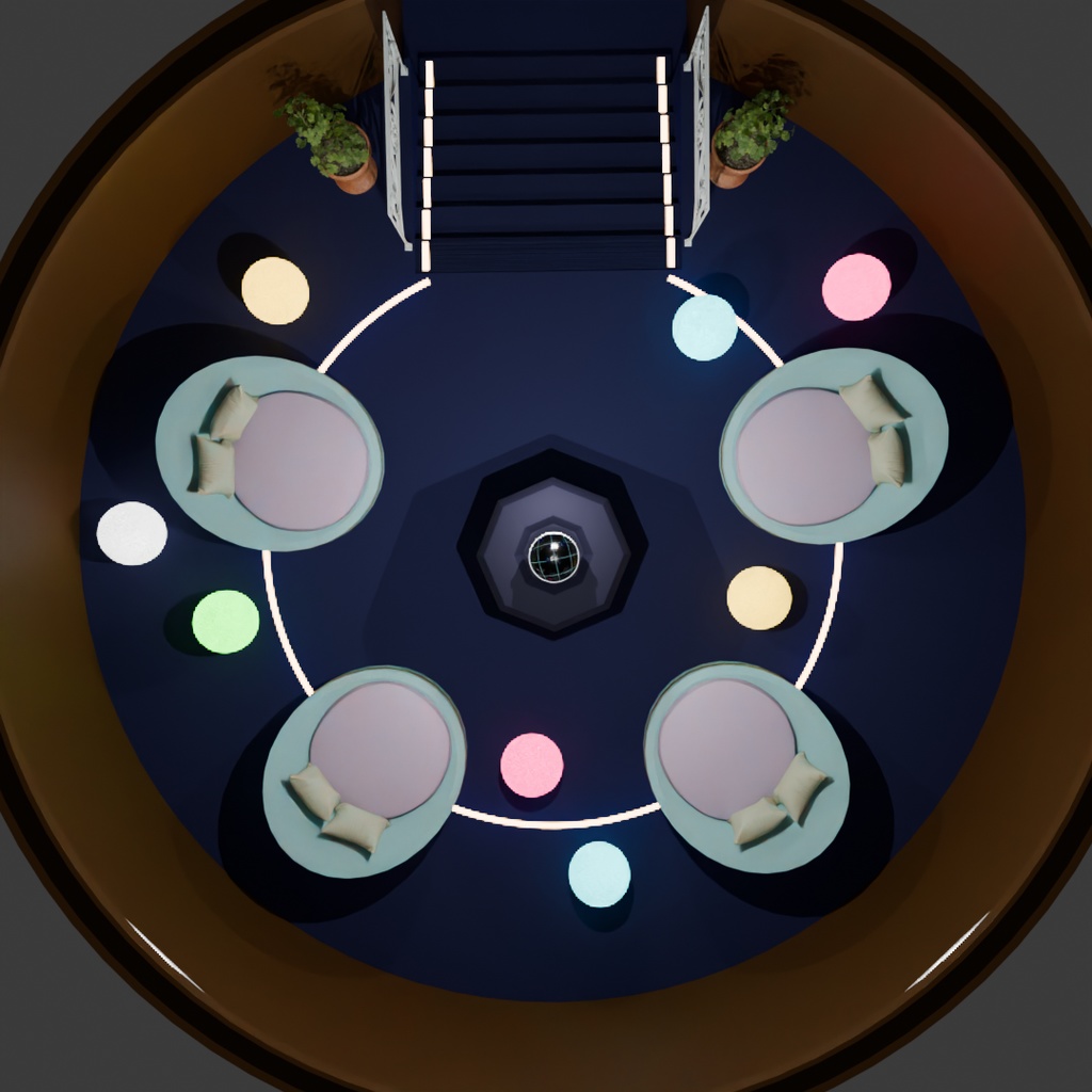 【Blender】 プラネタリウムの小部屋 Small room in the planetarium