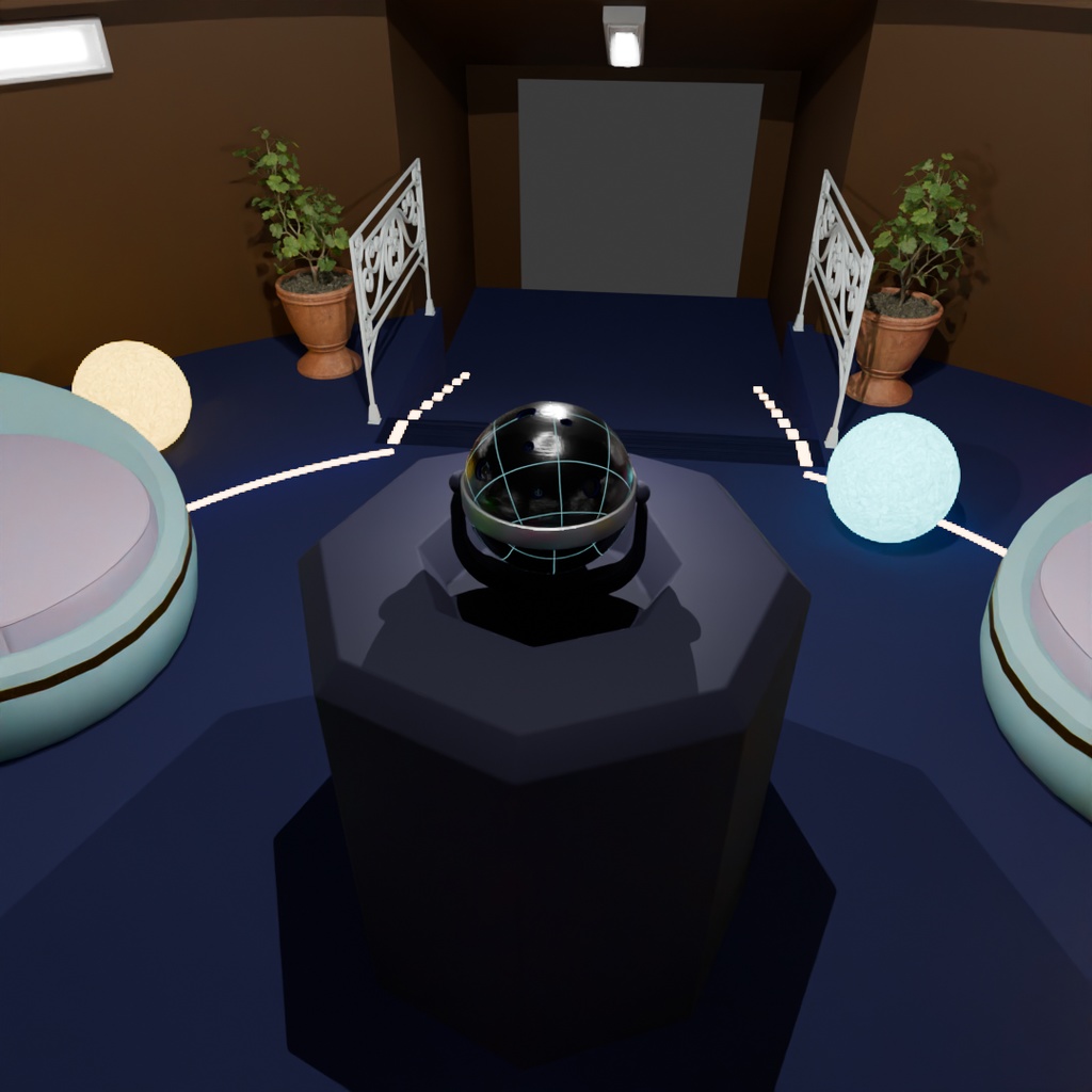 【Blender】 プラネタリウムの小部屋 Small room in the planetarium