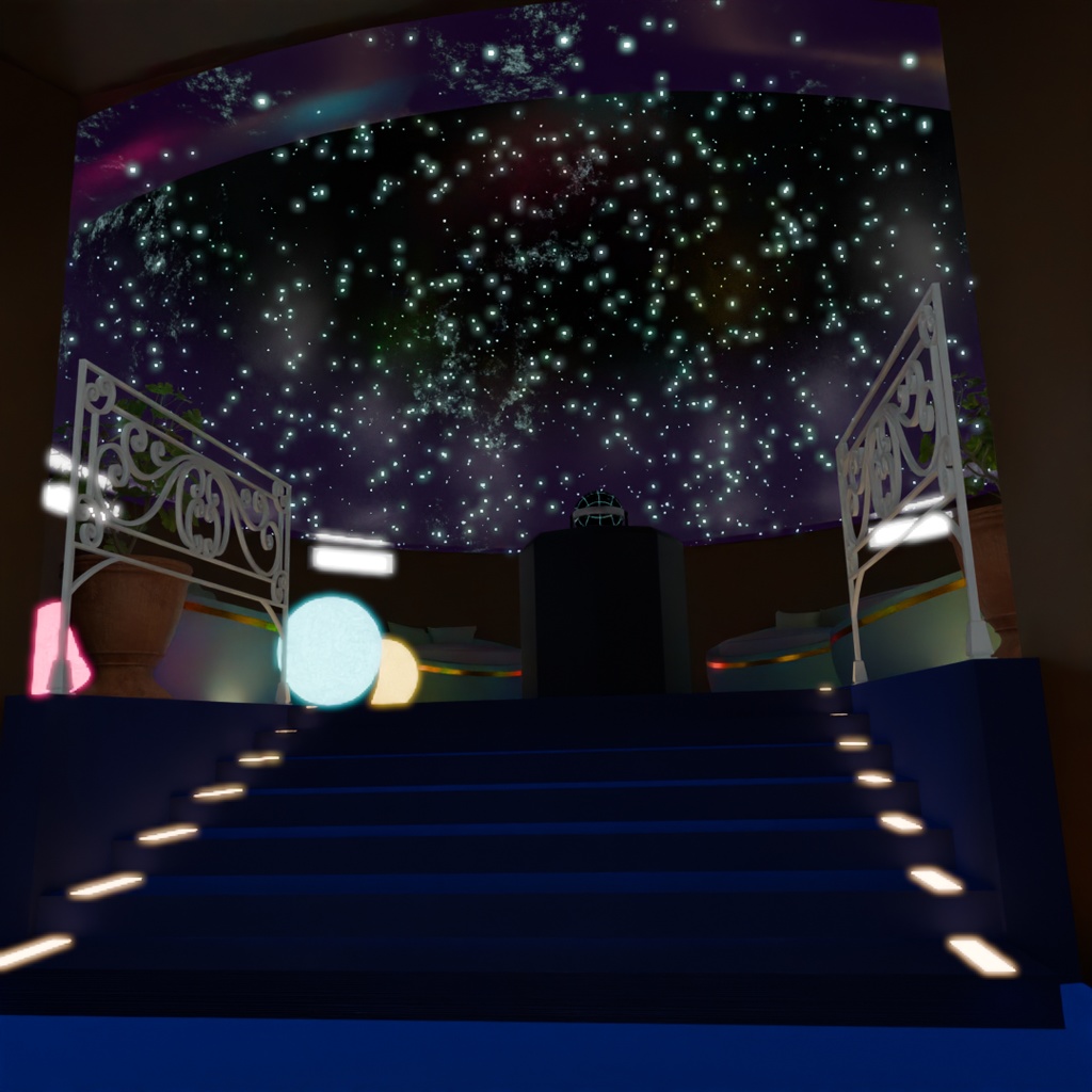 【Blender】 プラネタリウムの小部屋 Small room in the planetarium
