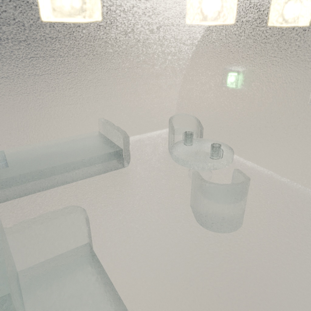 【Blender】 氷の部屋 ice room