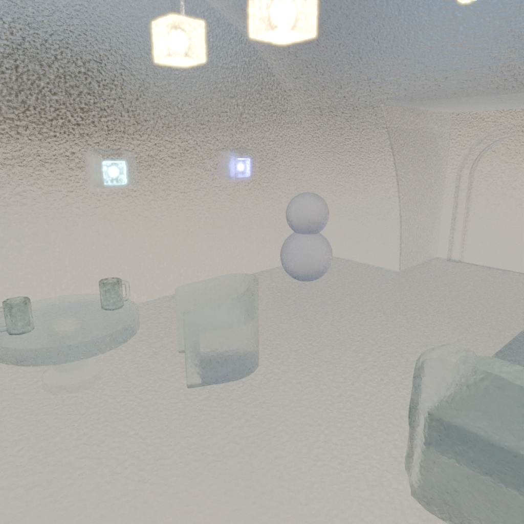 【Blender】 氷の部屋 ice room