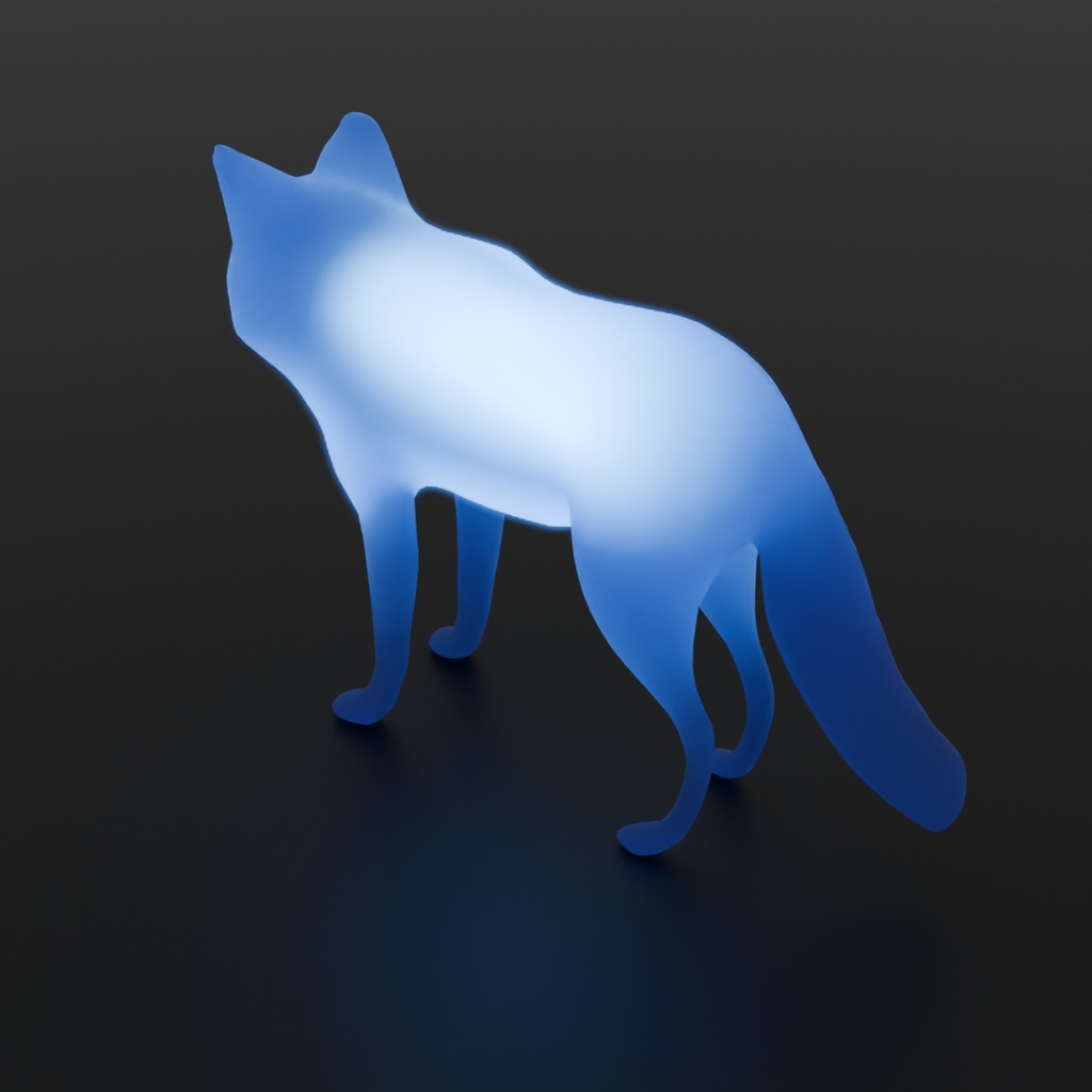 【Blender】 オオカミの間接照明 Indirect wolf lighting