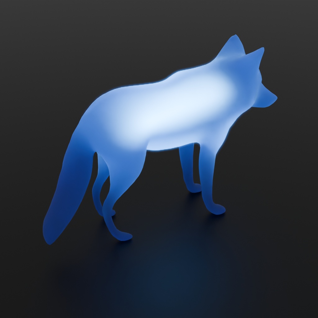 【Blender】 オオカミの間接照明 Indirect wolf lighting