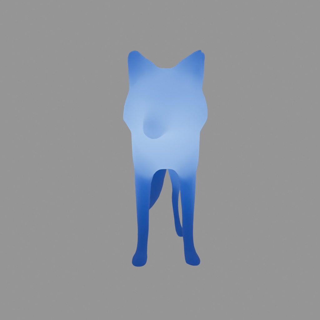 【Blender】 オオカミの間接照明 Indirect wolf lighting