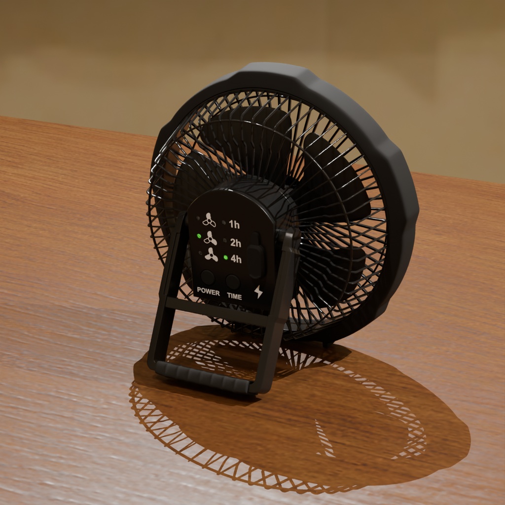 【Blender】 コードレス扇風機 cordless electric fan