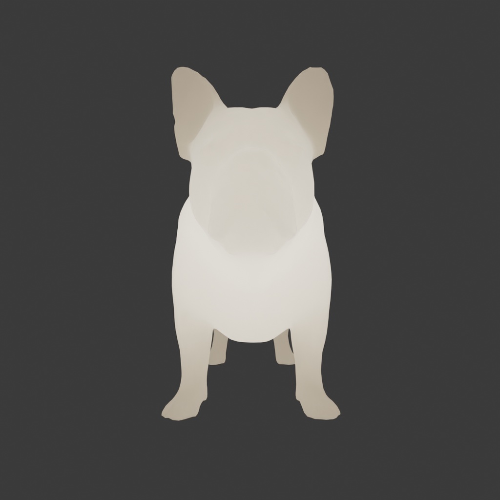 【Blender】 フレンチブルドッグの間接照明 French Bulldog Indirect Lighting