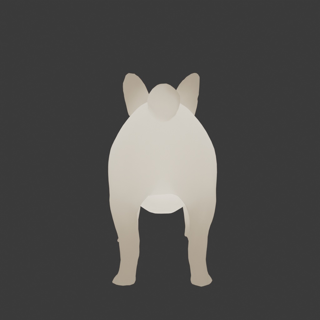 【Blender】 フレンチブルドッグの間接照明 French Bulldog Indirect Lighting