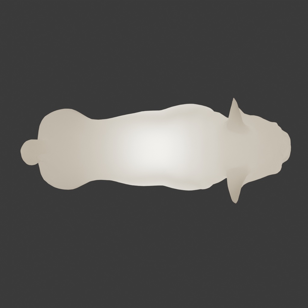 【Blender】 フレンチブルドッグの間接照明 French Bulldog Indirect Lighting