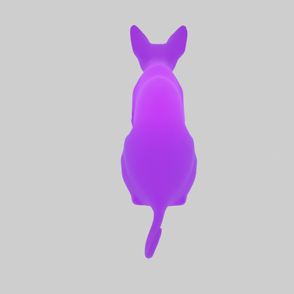 【Blender】 スフィンクス猫の間接照明 Sphynx Cat Indirect Lighting