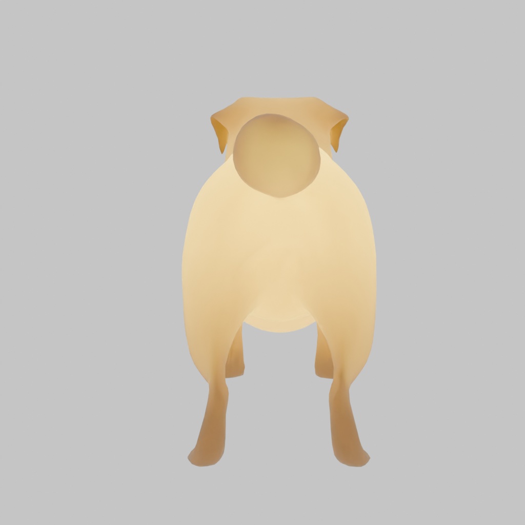 【Blender】 パグの間接照明 Pug Indirect Lighting
