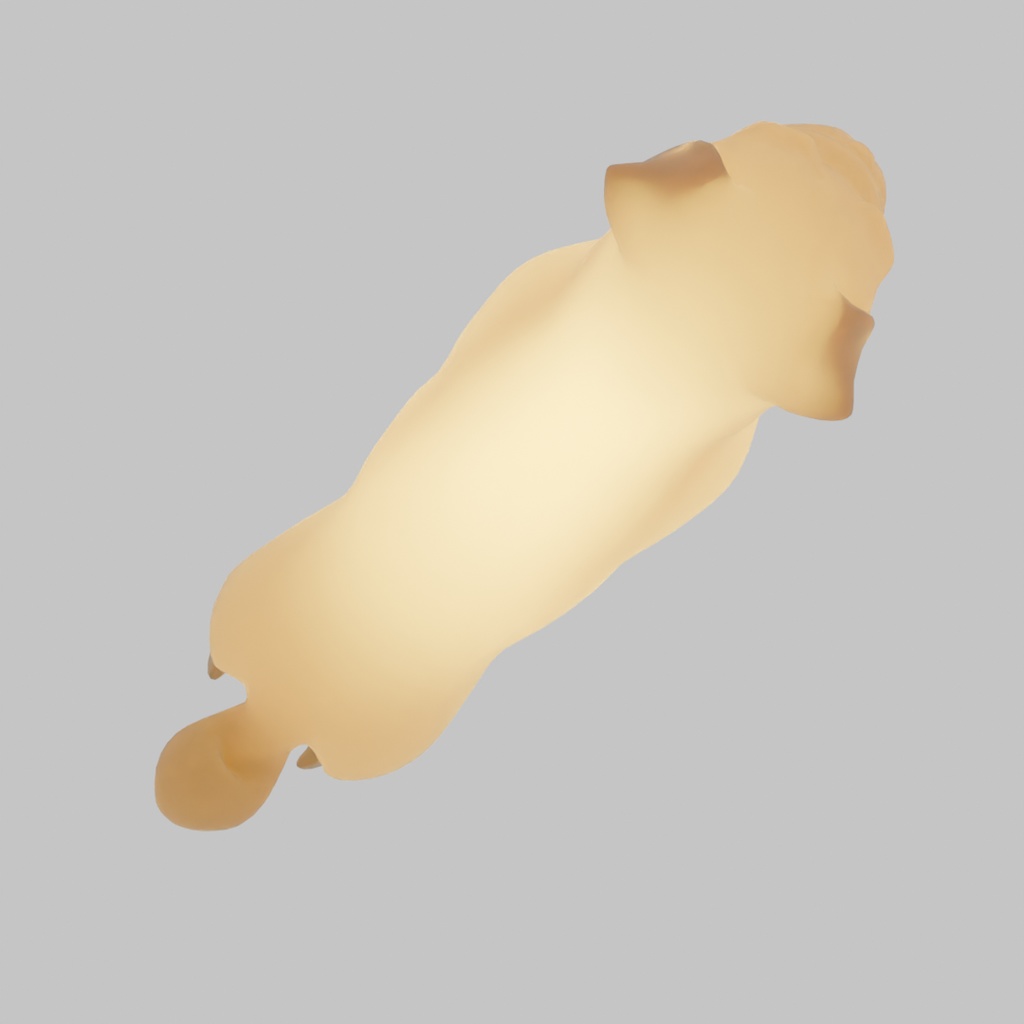 【Blender】 パグの間接照明 Pug Indirect Lighting