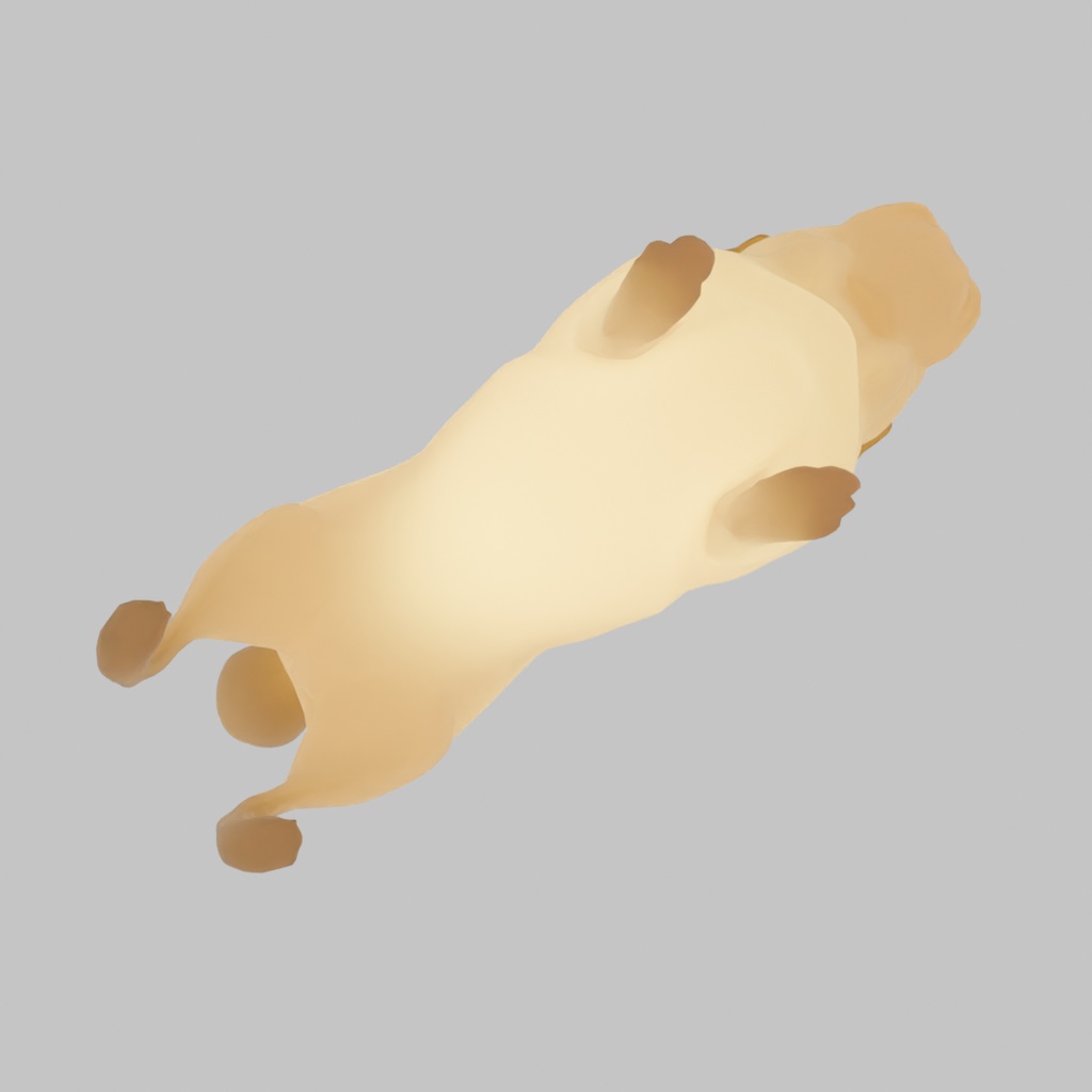 【Blender】 パグの間接照明 Pug Indirect Lighting