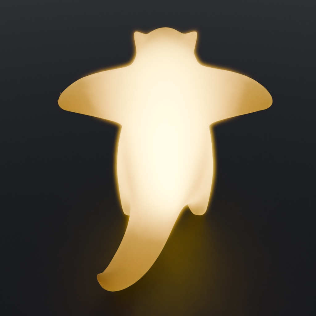 【Blender】 威嚇するアリクイの間接照明 Indirect lighting of a menacing anteater